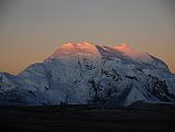 11 Sunrise Starts On Gang Benchen From Shishapangma North Base Camp The first rays of sunrise slowly shine on Gang Benchen from Shishapangma North Chinese Base Camp.